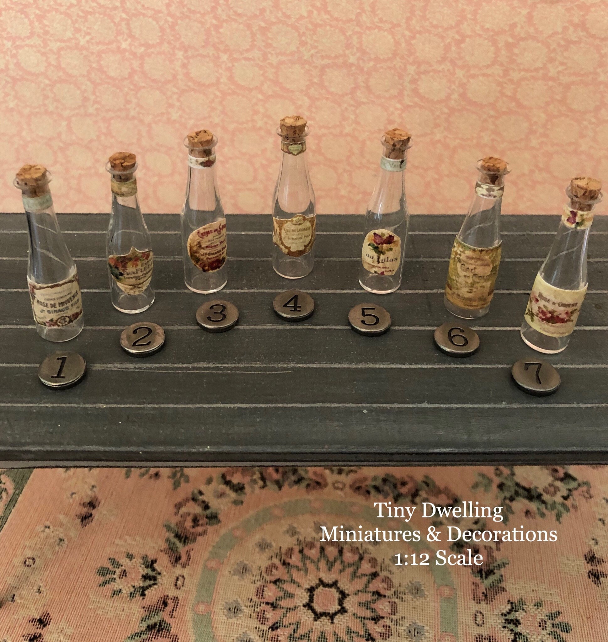 Miniature Dollhouse Wine Miniature Wine Bottles Miniature Etsy UK