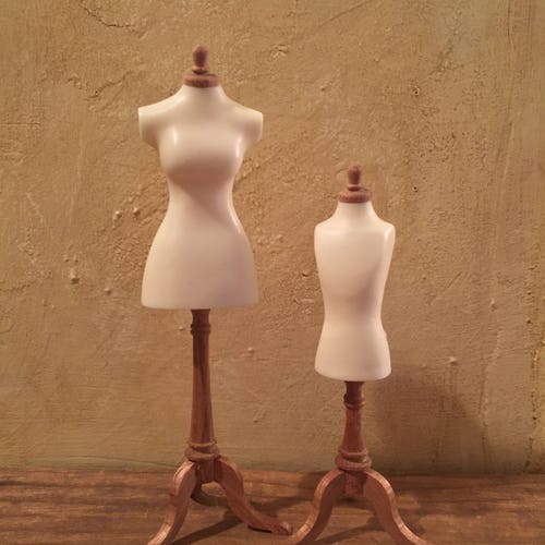 Miniature Dress Form Dollhouse Mannequin Miniature Boudoir Etsy