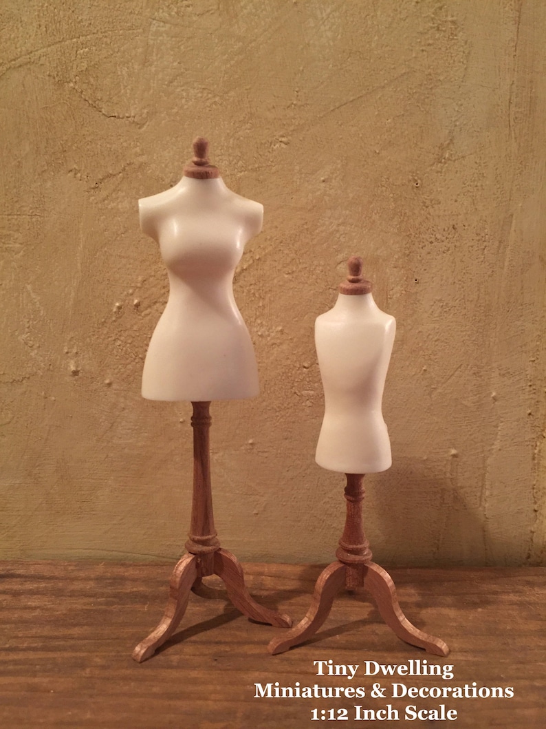 Miniature Dress Form Dollhouse Mannequin Miniature Boudoir Etsy