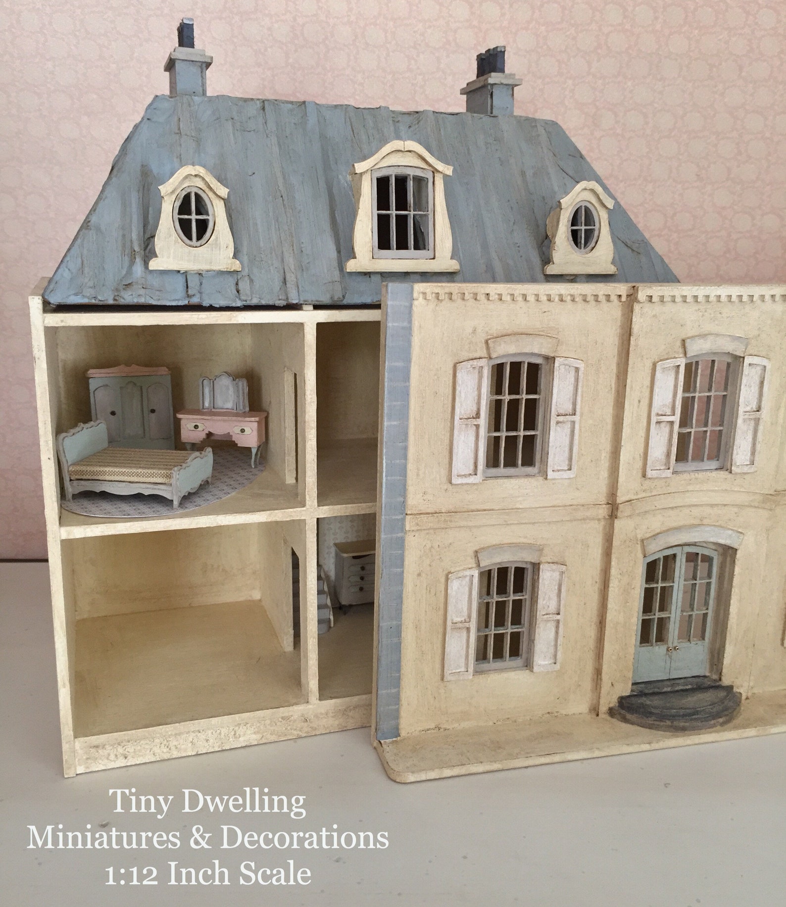 Miniature French Chateau Dollhouse Chateau Dollhouse French Etsy