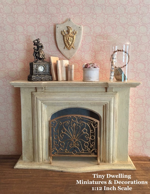 miniature dollhouse fireplaces