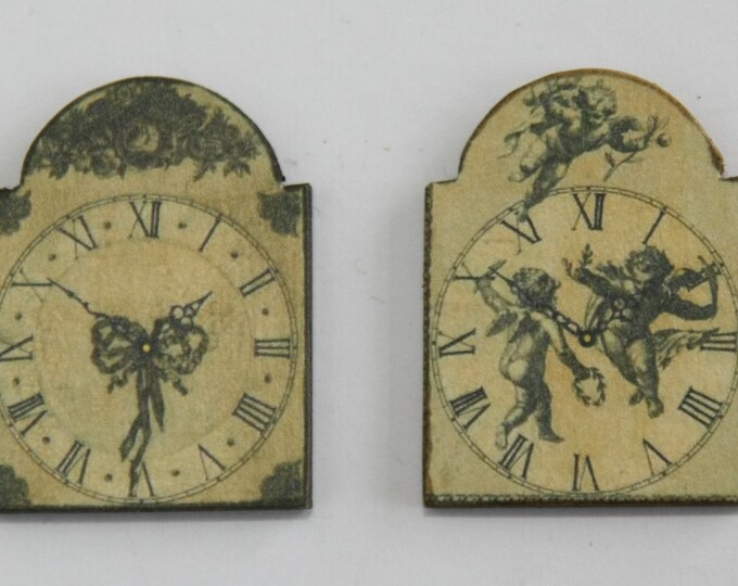 Dollhouse Wall Clock, Miniature Clock, Miniature KIT, Dollhouse Kits ...