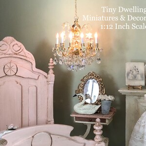 Dollhouse Chandelier, Miniature Chandelier, Dollhouse Lighting. - Etsy