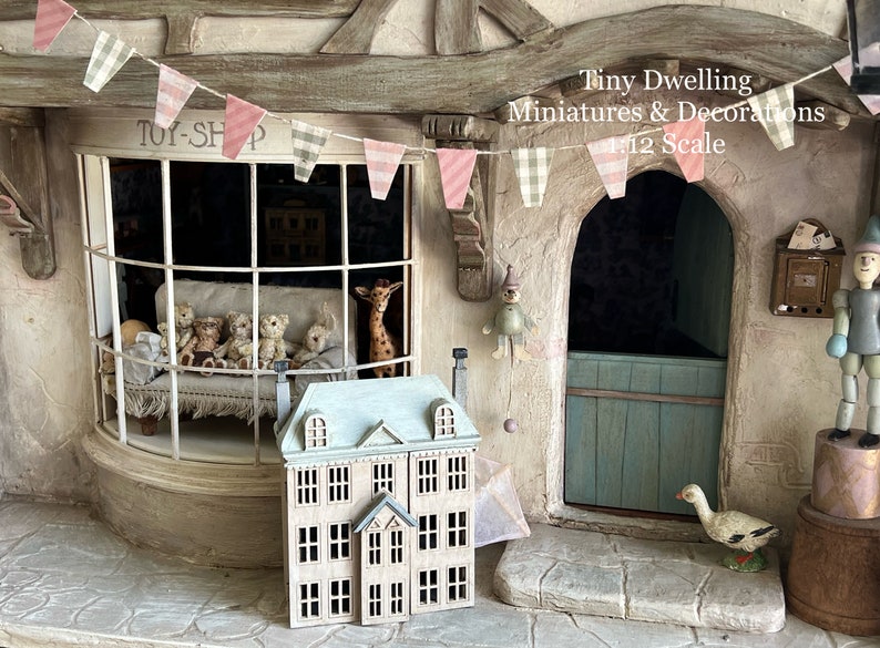 Miniature Dollhouse, Dollhouse for Dollhouse, Miniature Toy Shop, Dollhouse Toy, Dollhouse, Miniature House image 1