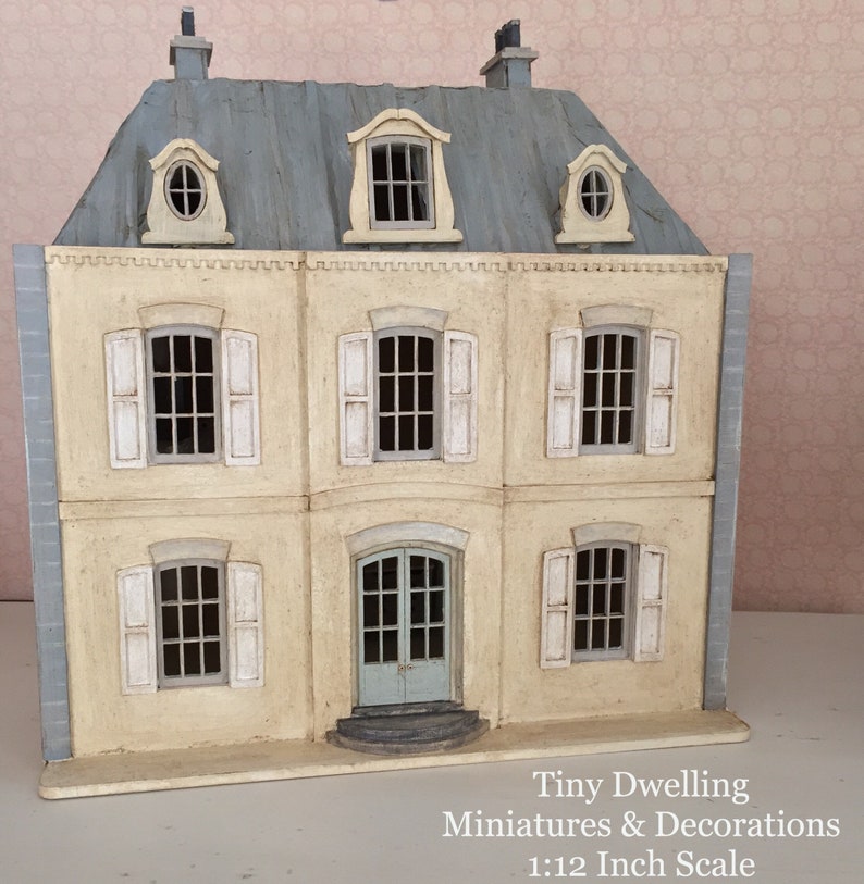 Miniature French Chateau Dollhouse Chateau Dollhouse French Etsy