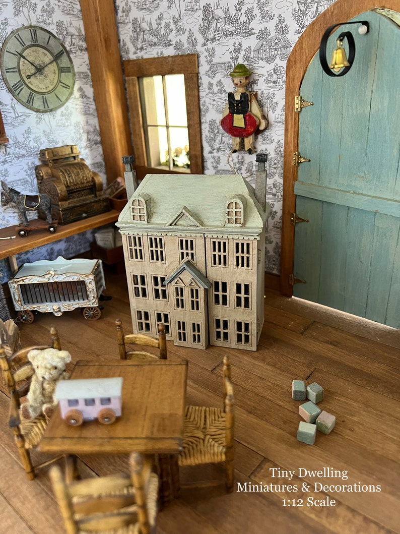 Miniature Dollhouse, Dollhouse for Dollhouse, Miniature Toy Shop, Dollhouse Toy, Dollhouse, Miniature House image 2