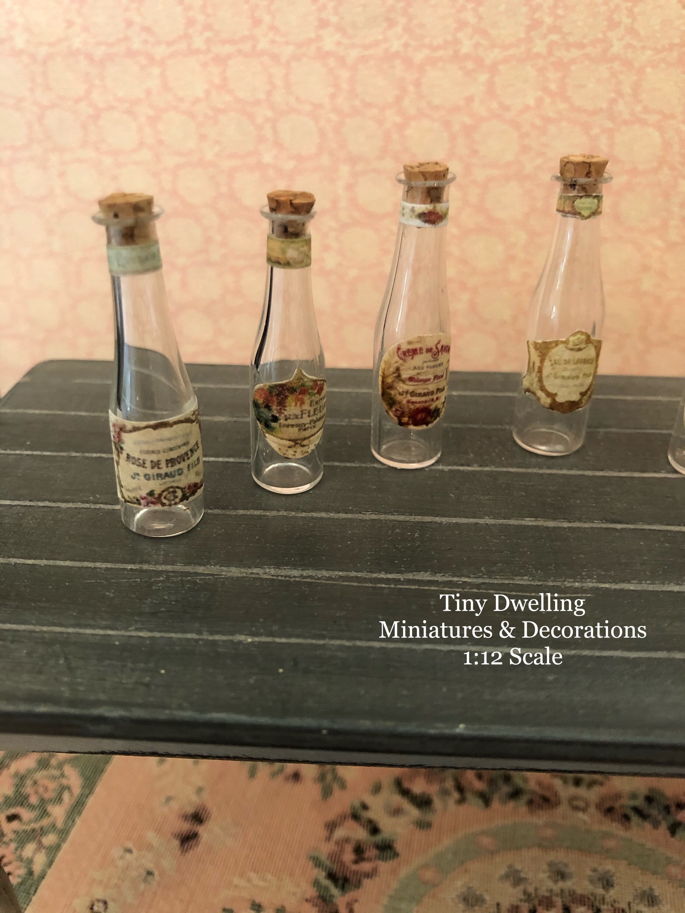 Miniature Dollhouse Wine Miniature Wine Bottles Miniature Etsy UK