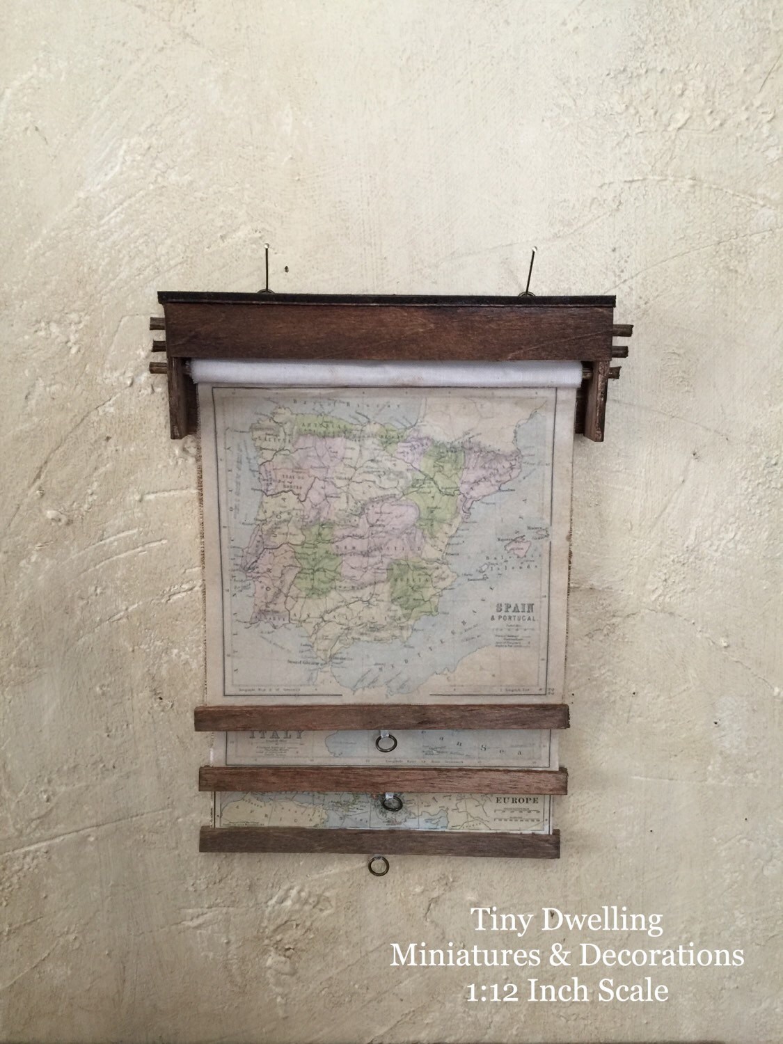 Miniature Maps Miniature Map Set Miniature Schoolhouse Maps | Etsy