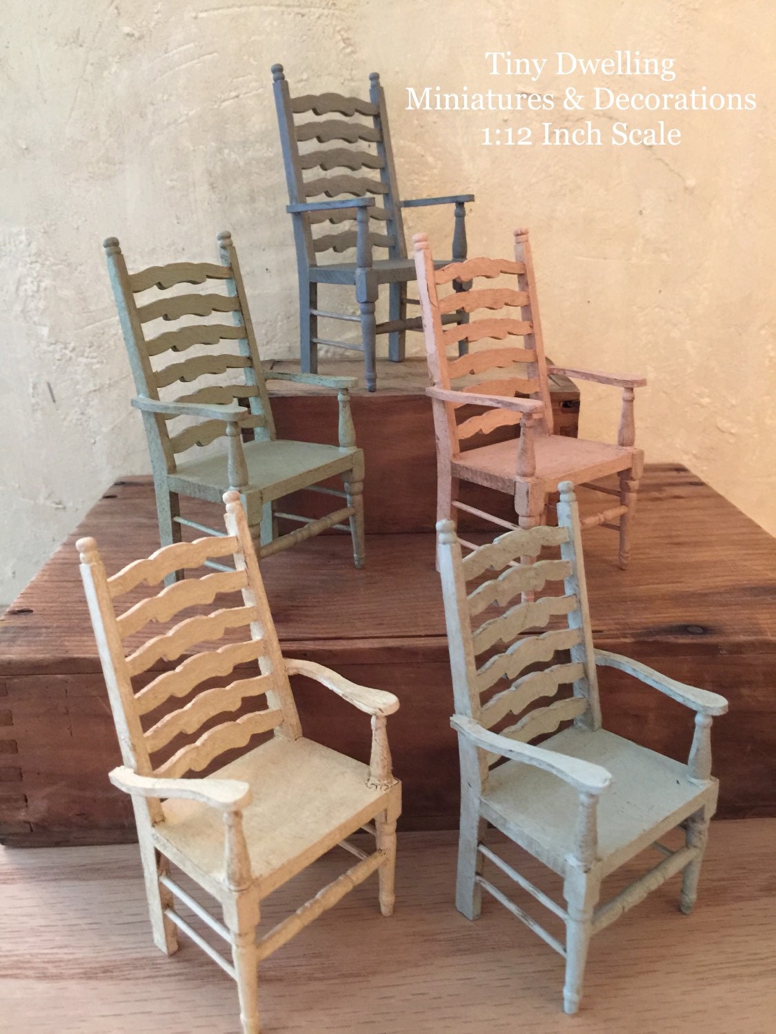 French Provencal Miniature Arm Chair Miniature Dollhouse Etsy