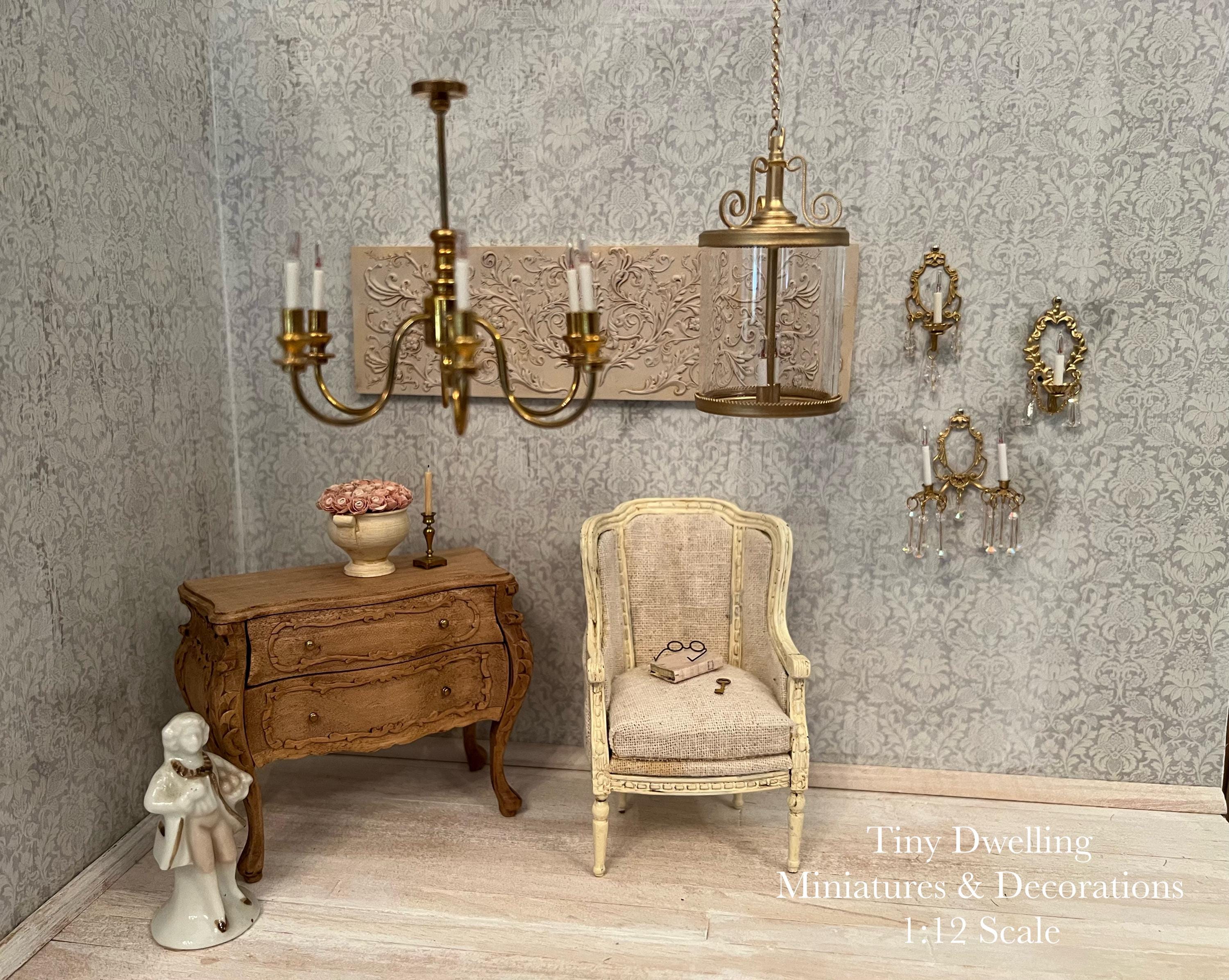 Dollhouse Chandelier, Miniature Chandelier, Dollhouse Lighting - Etsy