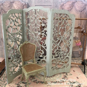 Miniature Wall Screen, Dollhouse Architectural Screen, Dollhouse Room Divider, Dollhouse Decorative Screen