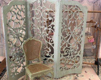 Miniature Wall Screen, Dollhouse Architectural Screen, Dollhouse Room Divider, Dollhouse Decorative Screen