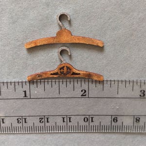 Miniature Hangers, Dollhouse Clothes Hangers, Dollhouse Wardrobe, DIY Kit image 3