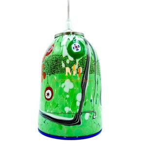 Glass Pendant Light - Murano Hand Blown Pendant Light - Wired for Your Country - Hand Blown in Murano, Italy