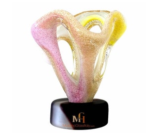 Murano Style - Colorful Abstract Art - Blown Glass Art - Murano Glass - Handmade Gift - Italian Decorative Object - Made in Italy
