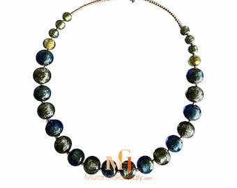 Hand Blown Murano Glass Necklace – 24K Gold Venetian Jewelry