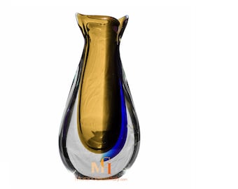 Nason&Moretti イタリア製 一輪挿し ムラーノガラス ガラス製花瓶 赤色