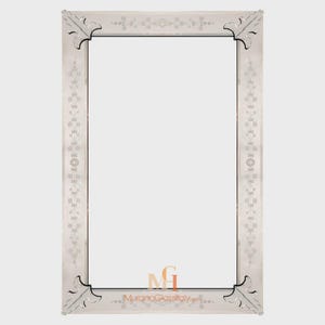 Large Venetian Wall Mirror - Italian Designer Mirrors - Murano Art Glass - Elegant Masterpiece - Handmade in Murano
