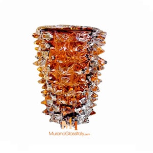 Beige Vase - Contemporary Vase - Murano Art Glass - Italian Decorative Object - Italian Design - Art Glass - Made in Italy
