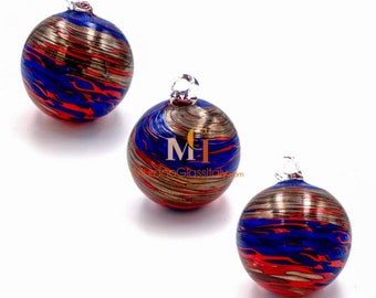 ムラノグラス　クリスマス オーナメント ボール　パープル クリスマスツリー オーナメント ドイツ INGE-GLAS MANUFAKTUR