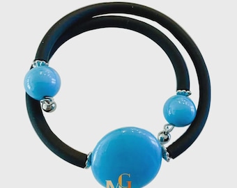 Pulsera de cristal veneciano – Joyas de cristal de colores – Pulsera de cristal de Murano – Regalo de cristal italiano soplado a mano – Hecho a mano en Venecia