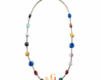 Hand Blown Murano Glass Necklace – Multicolor Italian Jewelry
