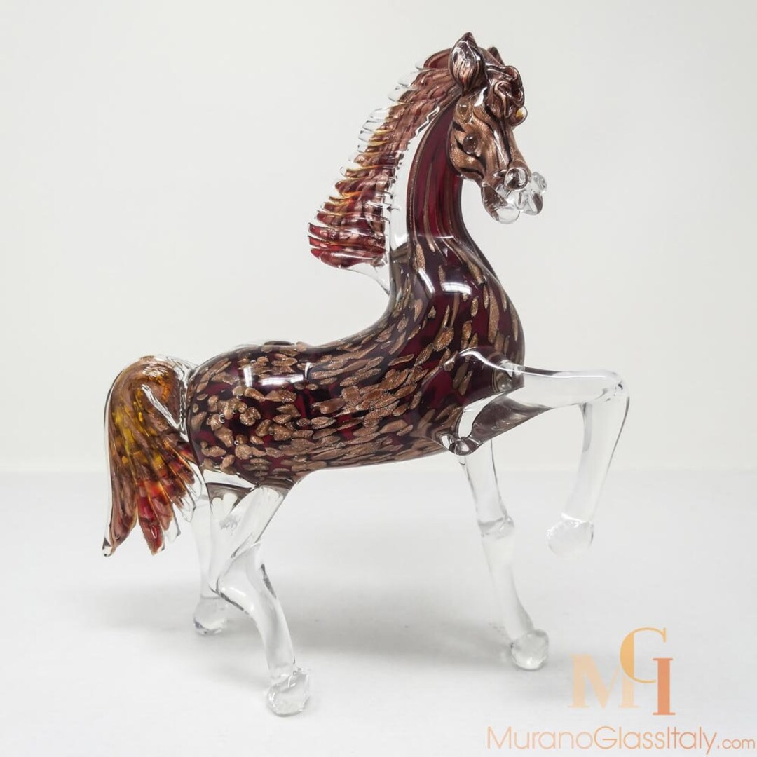 Murano Glass Horse Murano Figurine Handmade in Murano Etsy