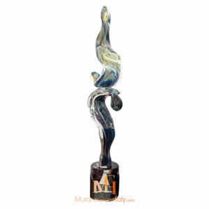 Modern Glass Couple Sculpture - Original Murano Glass Lovers Pair - Handmade Colorful Glass - Perfect Unique Glass Gift - Handmade in Italy