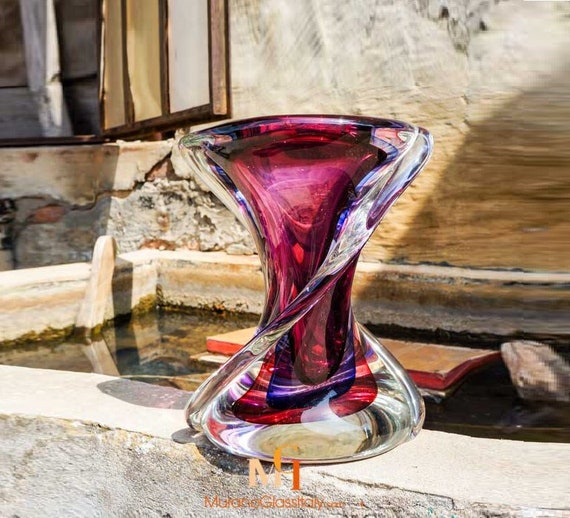 工芸品 Murano Glass Vase (Purple) 工芸品 Murano Glass Vase (Purple) Murano Glass Vase (Purple)