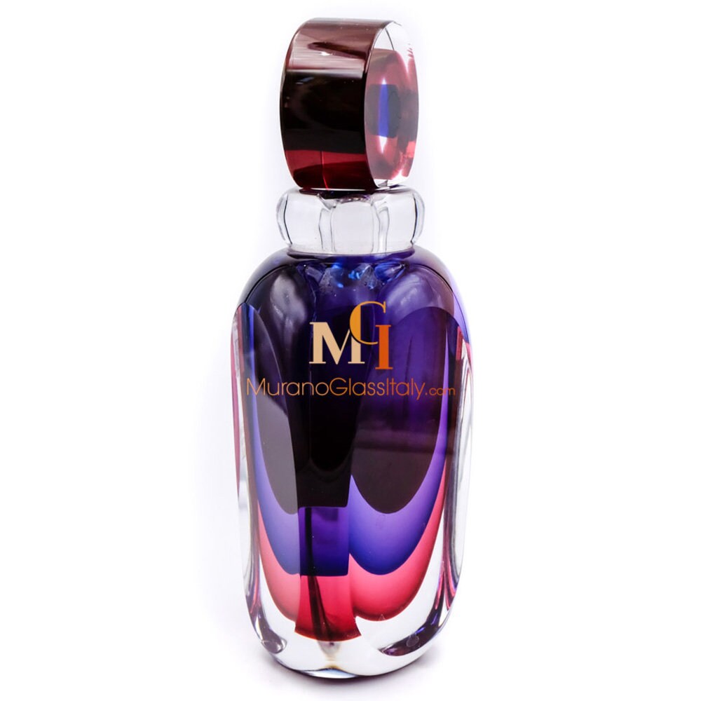 ピンクの香水瓶 - クリスタル香水瓶 - ムラーノ香水瓶 - ガラス