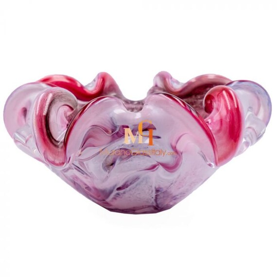 Art Glass Murano Glass Bowl ムラーノピンクボウル DSC_3320.jpg?v=1715084581&