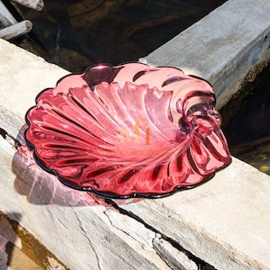 Colorful Spring Bowl - Pink Murano Bowl - Italian Glass Centerpiece - Unique Gift - Hand Blown Decorative Object - Made in Murano, Venice