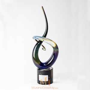 Art Glass Sculpture - Venetian Murano Glass Love Knot - Hand Blown Colorful Glass - Italian Sculpture - Wedding Gift - Handmade in Murano