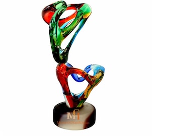Indoor Sculpture - Colorful Glass - Blown Glass - Murano Glass - Handmade Gift - Italian Decor - Made in Italy