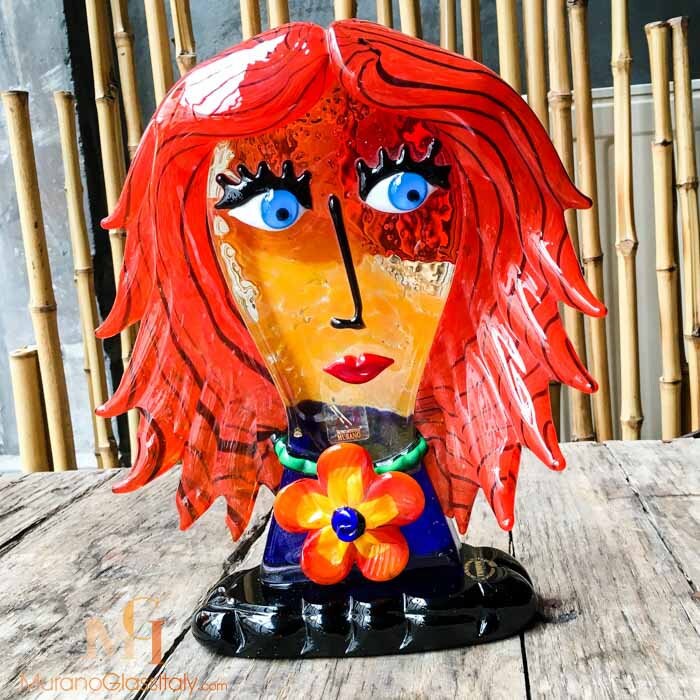 Murano Glass Picasso Head - Buy Now