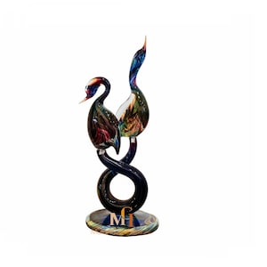Glass BIrds - Hand Blown Colorful Glass - Original Murano Glass Sculpture - Exquisite Gift - Glass Animals - 100% Handmade in Murano, Italy