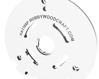 Actualización de placa base para enrutador de inmersión Bosch RA1166 / 1613AEVS de 3/8&quot; de espesor mecanizada con precisión con compatibilidad de bujes.