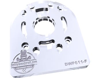 3/8" Thick Router Baseplate Upgrade with Bushing Compatibility for Dewalt DWP611 / DCW600 / PC450