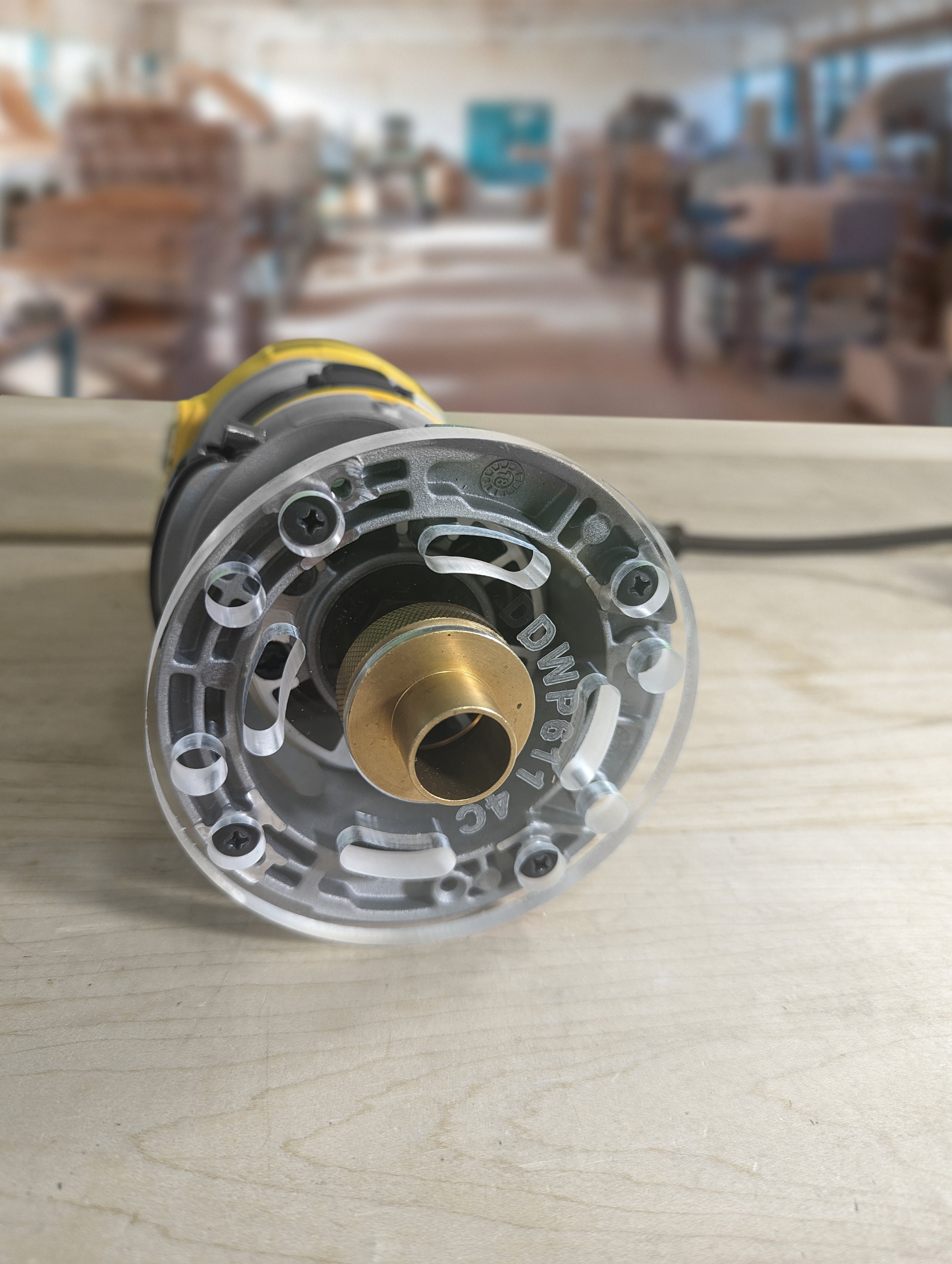 3/8 Thick Baseplate With Bushing Recess for Dewalt DWP611 / DCW600