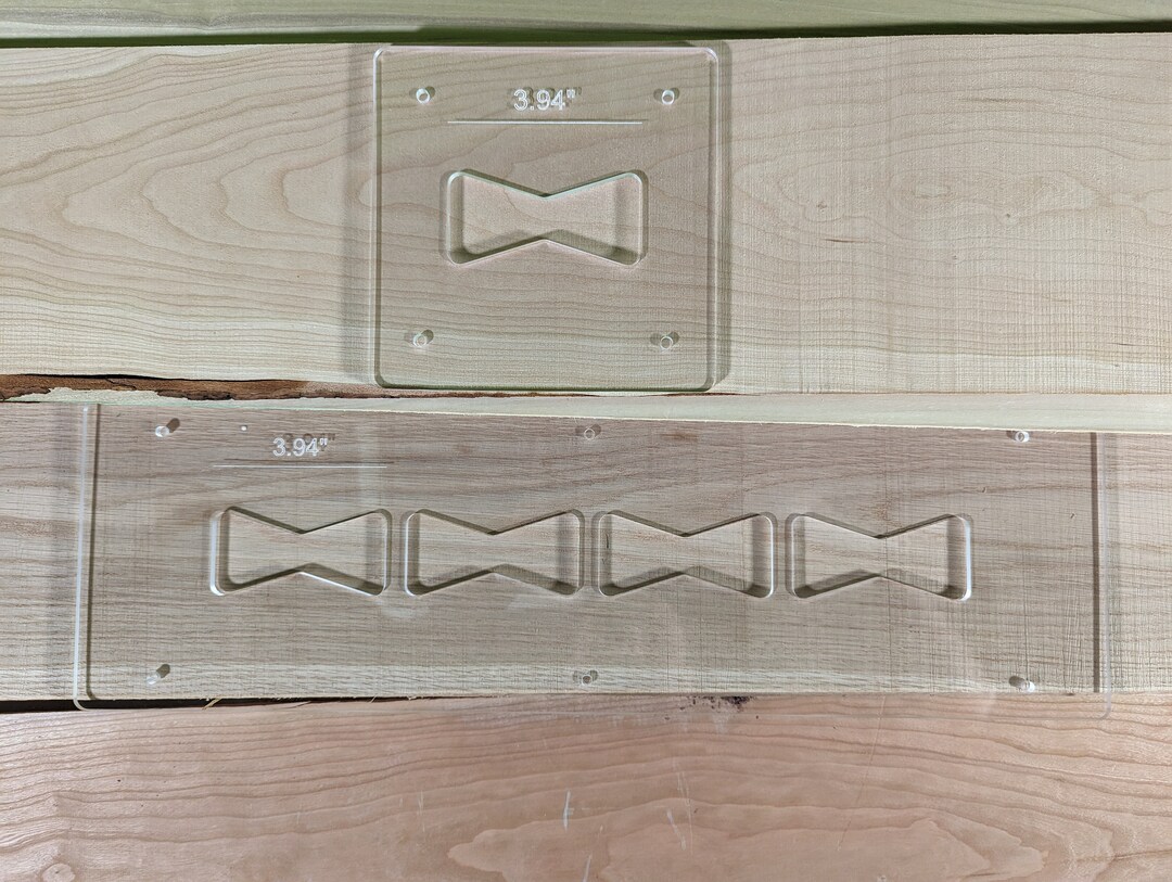 XXL Butterfly / Bowtie Template Set for Router Use Designed to Work