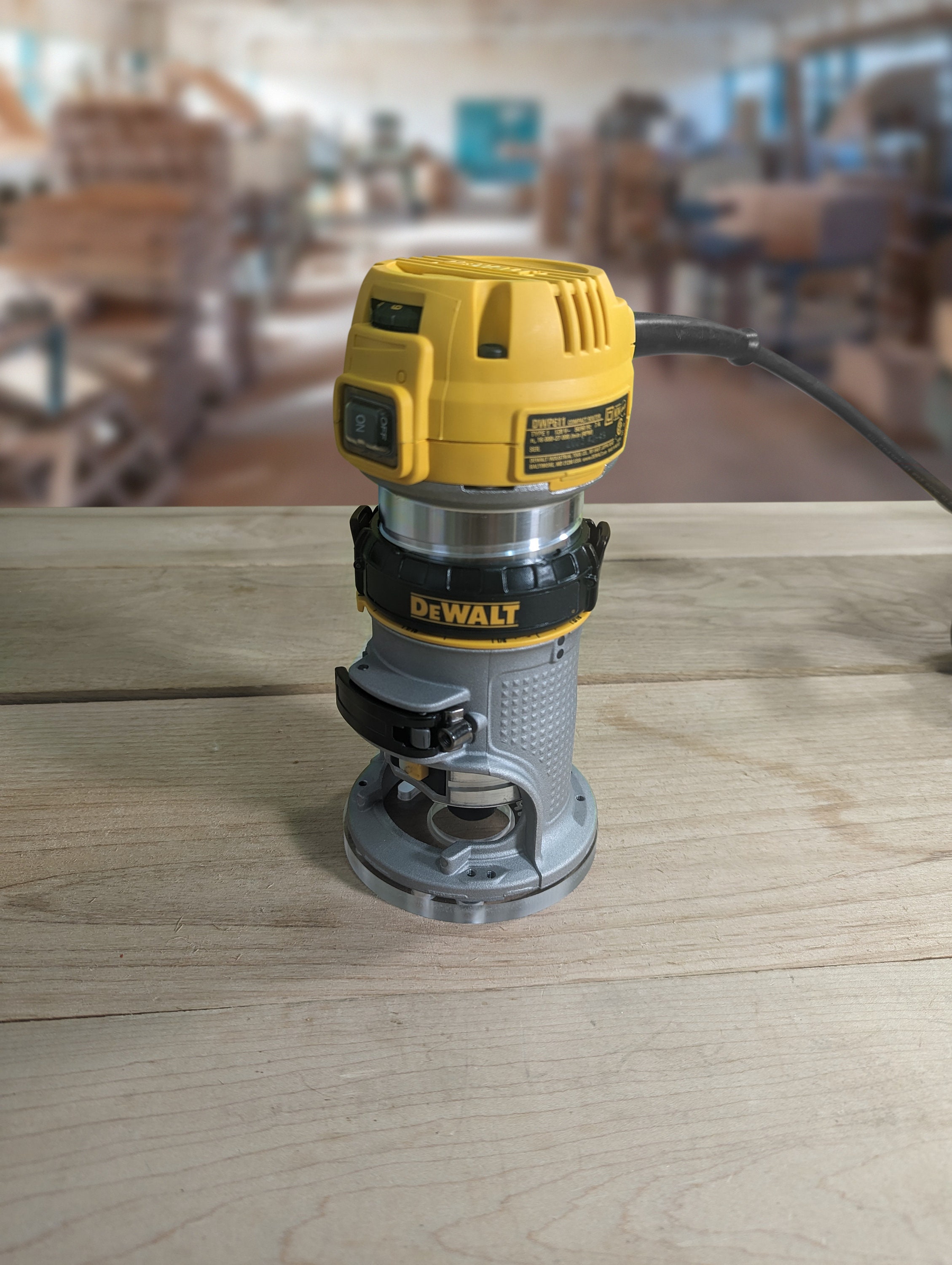 3/8 Thick Baseplate With Bushing Recess for Dewalt DWP611 / DCW600