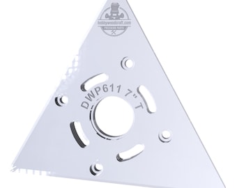 1 PC Clear Sub Base Clamp D-Shape – Replacement For A27941, Fits DCW600B, DWP611, DWP611PK Compact Routers