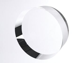 Machined 3/8" Thick acrylic circles different sizes.