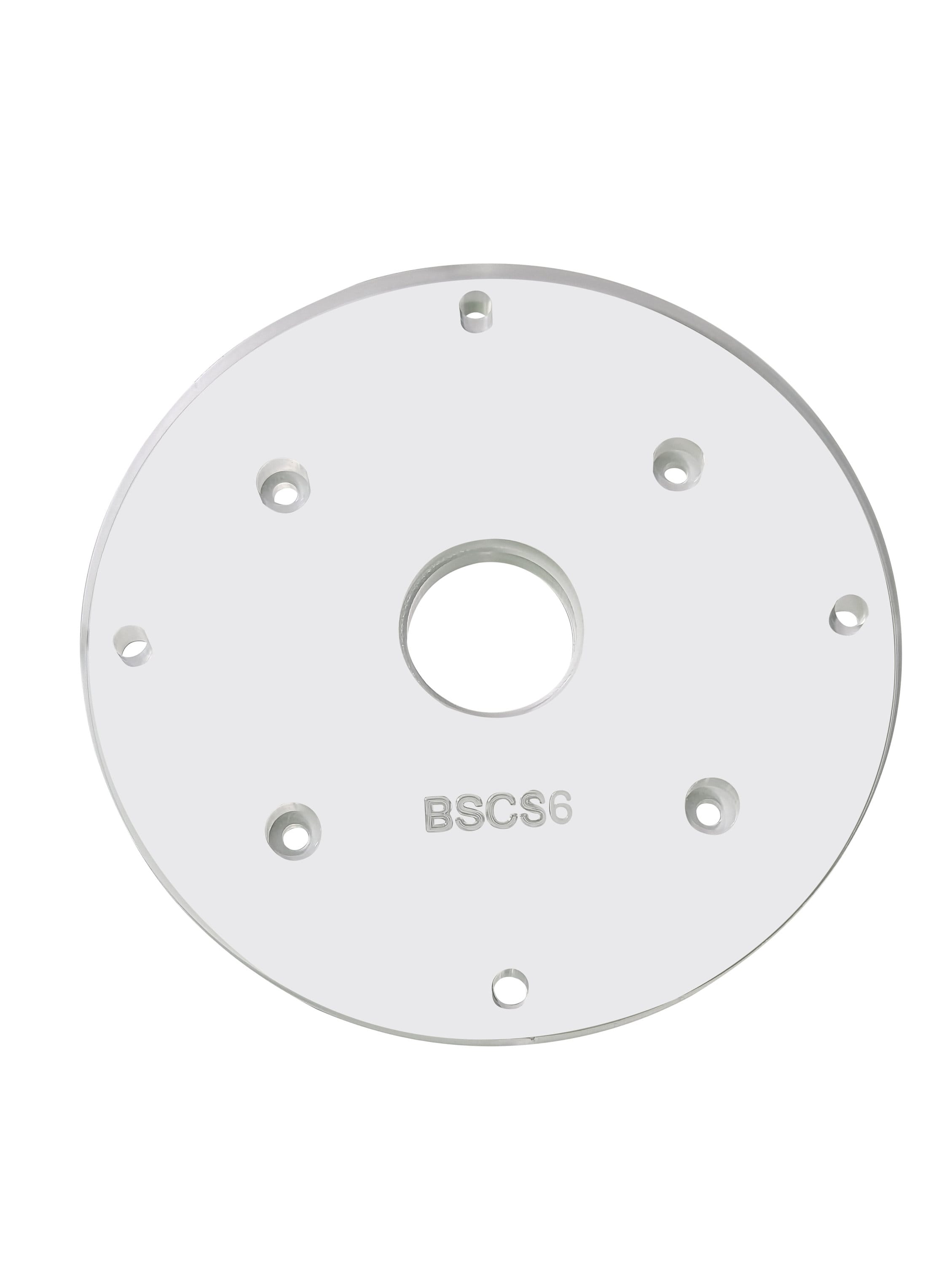 Actualización de placa base de enrutador circular de 3/8" de espesor y 6" con compatibilidad de buje para Bosch Colt PR20EVS