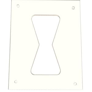 Precision Machined 1/4&quot; Thick 6&quot; Long Acrylic Butterfly Template for Router Use