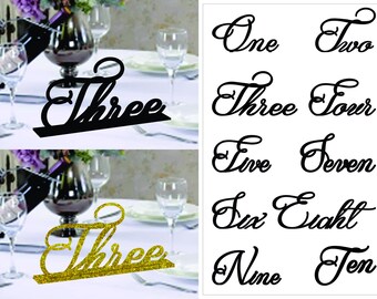 Acrylic Wedding Table Numbers, Acrylic Laser Cut, Anniversary, Birthday, Party Wood DIY Table Numbers
