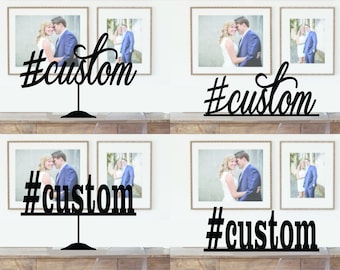 Acrylic Wedding # Sign, Laser Cut, #, Hashtag, Hash Tag, Anniversary, Birthday, Party Wood DIY Table Numbers