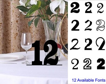 Wedding Table Numbers, contemporary, Diamond, Love, Acrylic Laser Cut