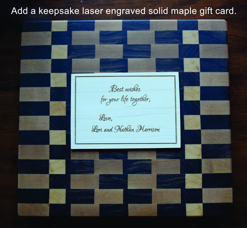 Laser Engraved Engagement Anniversary Maple Cherry Sapele Housewarming Personalized Cutting Board Walnut Custom Wedding Gift