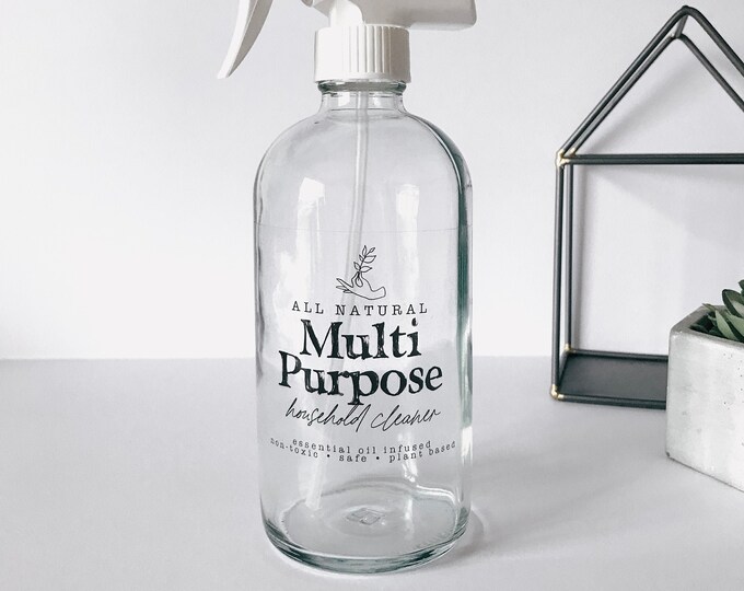 PRINTED Cleaning Label Multi Purpose Cleaner Label All Purpose Label